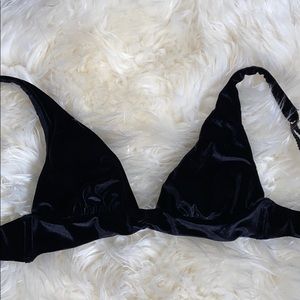 Black Velvet padded bra
